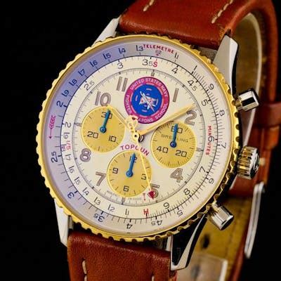 SIGNED BREITLING, MODEL UNITED STATES FIGHTER 